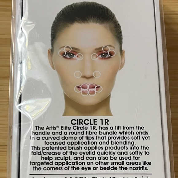 ARTIS Elite CIRCLE 1R Makeup Brush, Mirror Finish-NEW IN BOX, Never Opened! - Picture 7 of 10